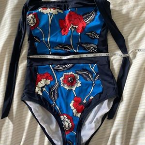 Boden Santorini Swimsuit flowered